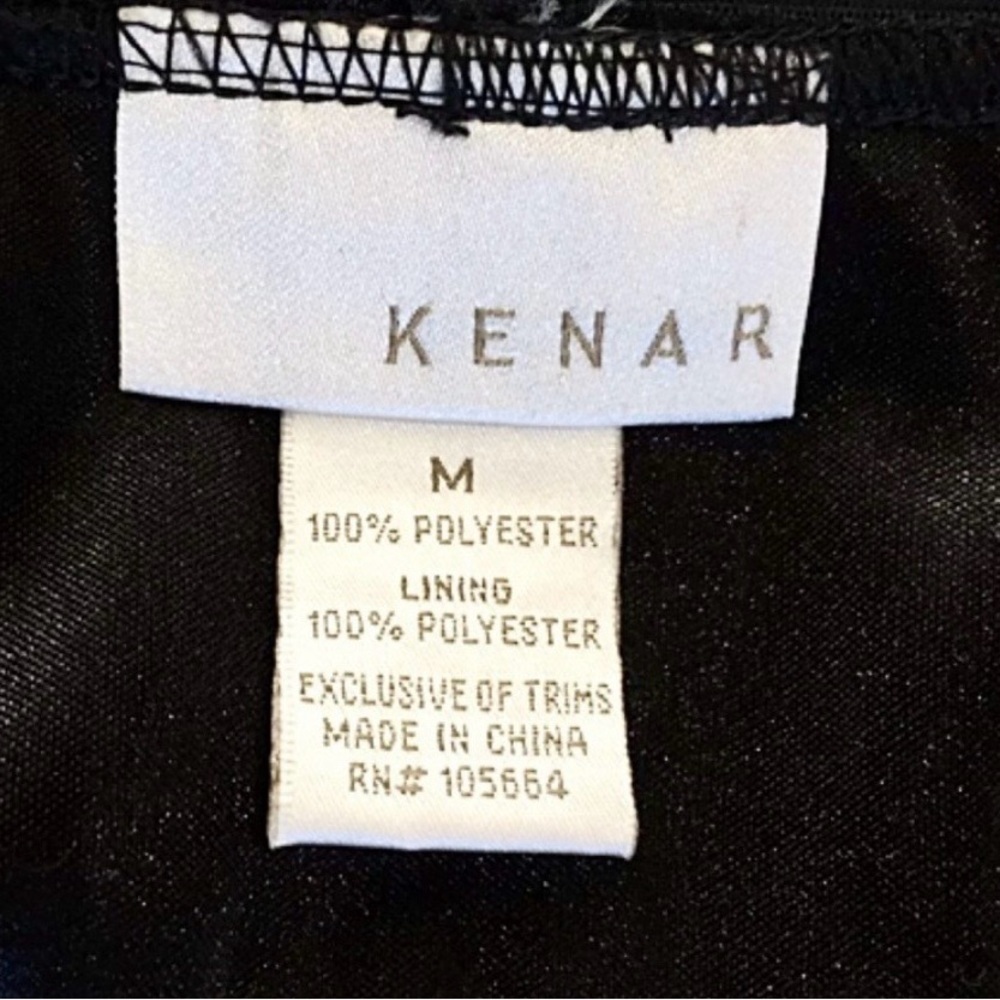 KENAR Black Luxe Sequin Mini Skirt – All Season Glam With Holiday Sparkle - Sz M - Picture 2 of 3